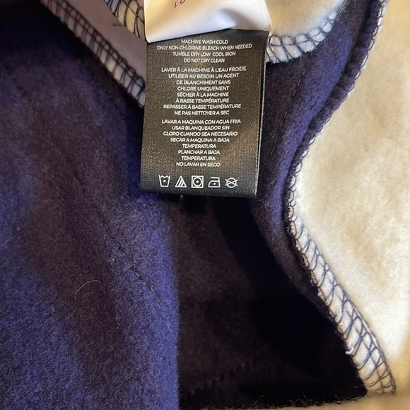 Seattle Seahawks '47 XL Lacer V-Neck Pullover Hoodie - Navy/Black licensed gear - Picture 7 of 8